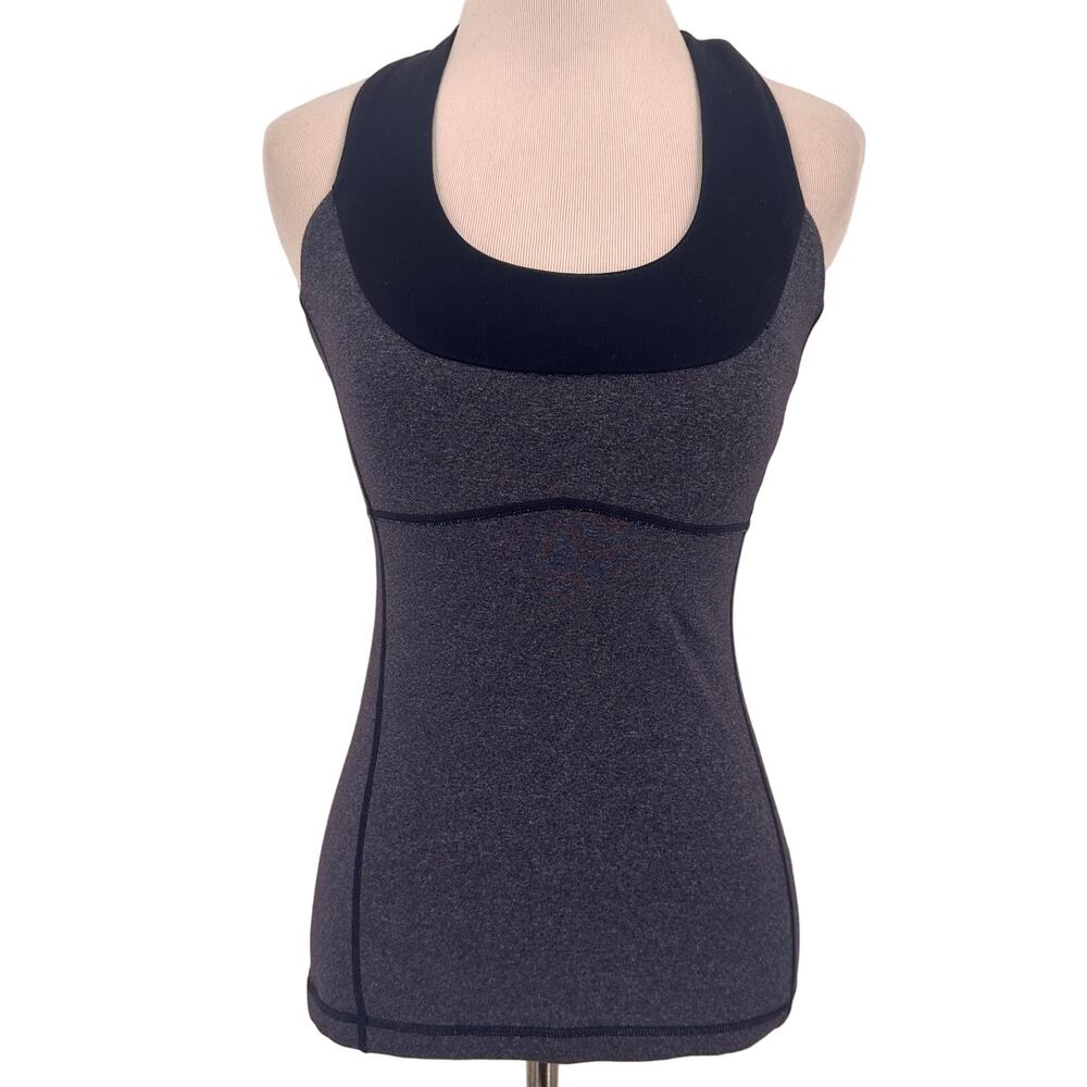 Lululemon Purple Plum Workout Tank Mesh Racerback Size 4